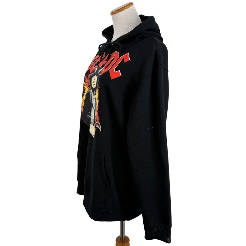 AC/DC Angus Young Graphic Hoodie Sweater Rock Band Merch Streetwear Unisex Lg - Picture 6 of 16